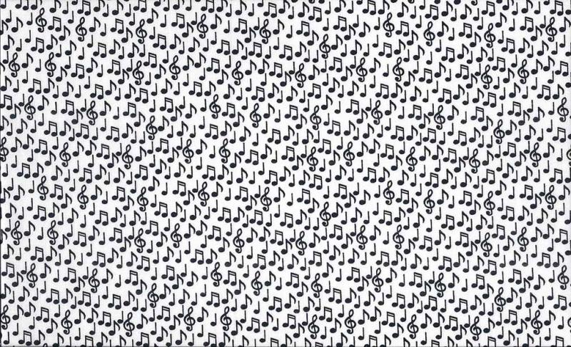(Bild für) W/B Music Notes - zum Schließen ins Bild klicken